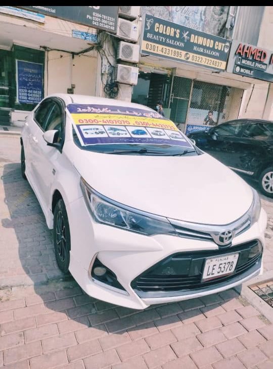 Toyota Corolla for rent in Bahria Town Lahore